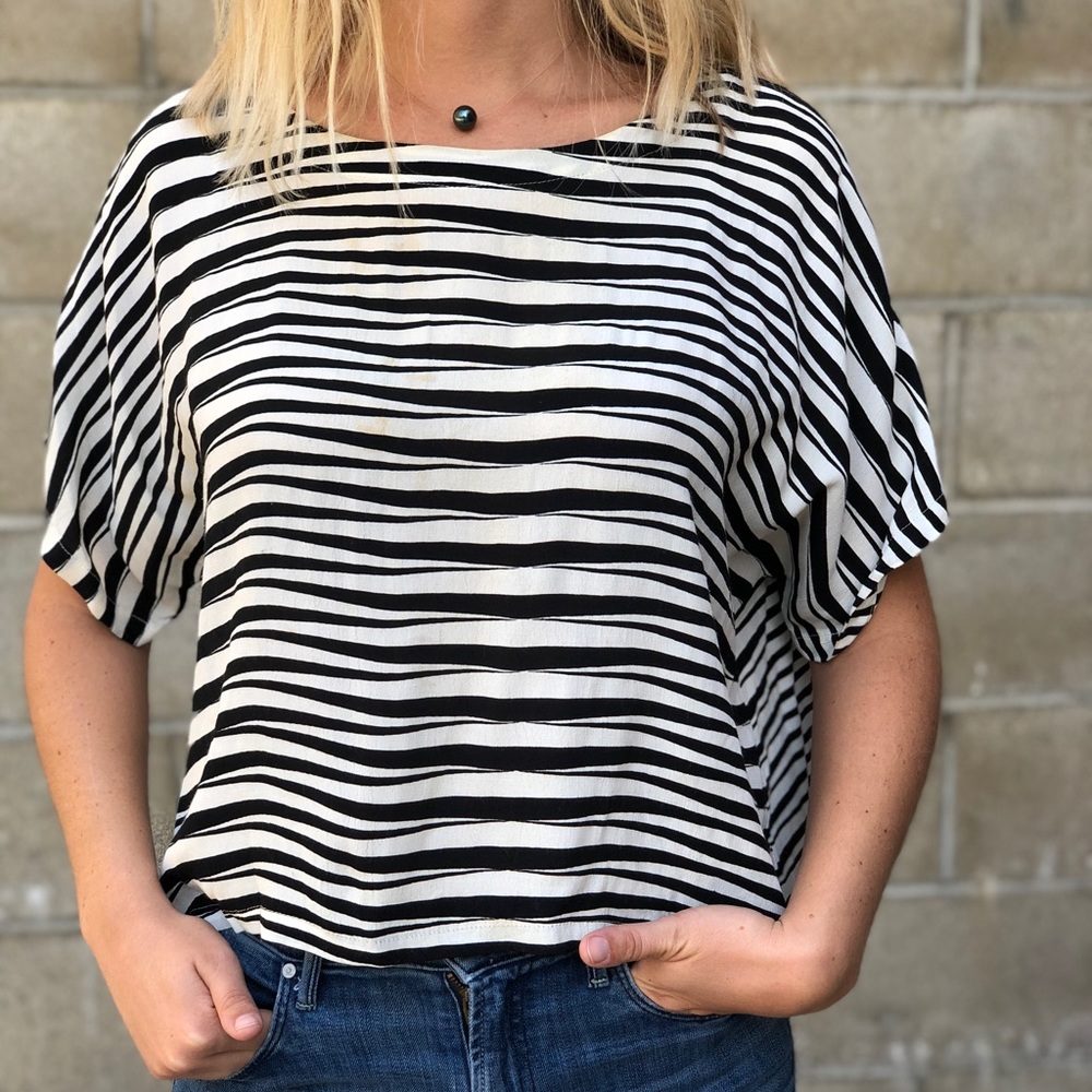 Rue Stiic Striped Crop